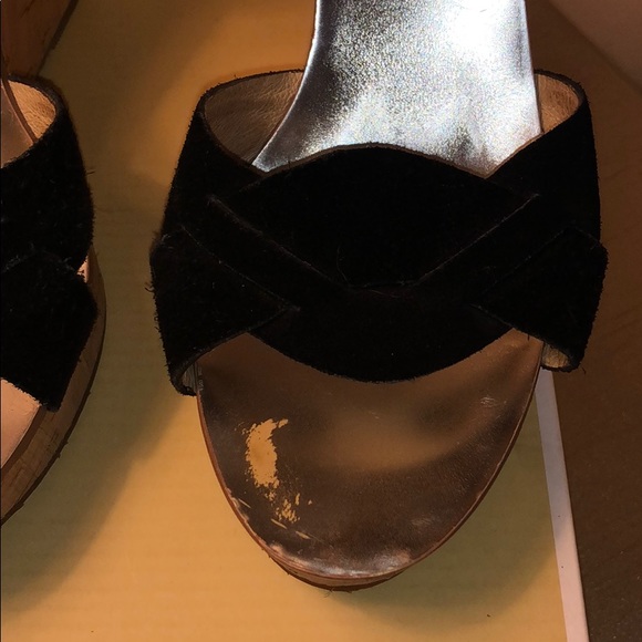 Michael Kors Suede Wedges with cork wedge heel. - Picture 5 of 5